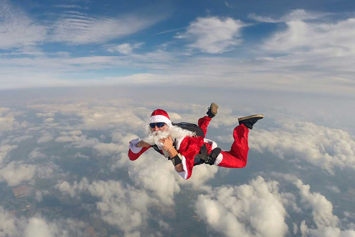 Le saut en parachute, un cadeau original à faire à Noël