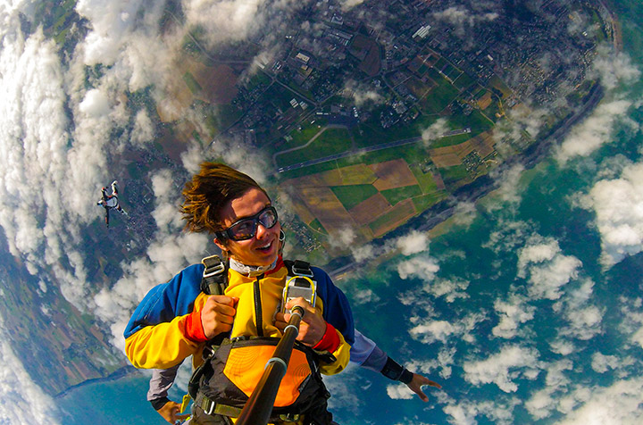 Baptême de saut en parachute au Havre (76)