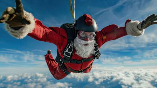 A Noël, offrez un cadeau sensationnel : un saut en parachute !